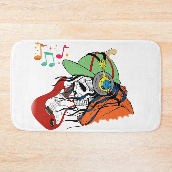 Item preview, Skull with Headphone Skull with Guitar designed and sold by Sarnga2.