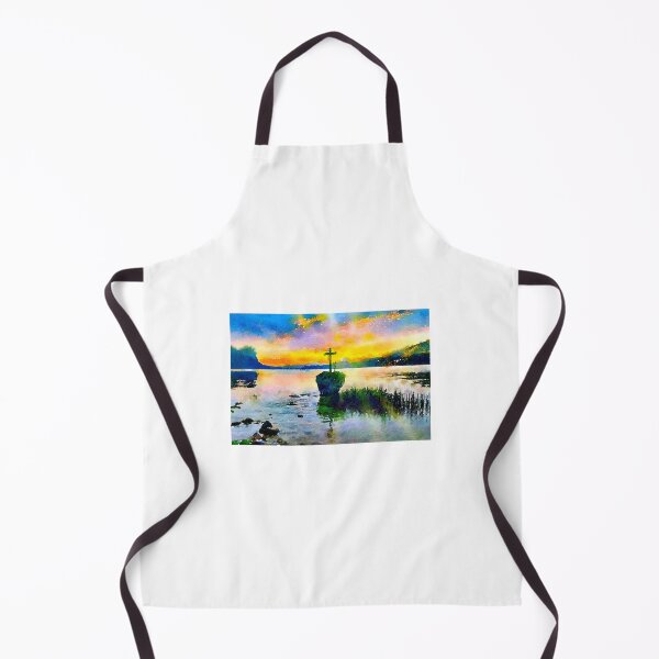 Item preview, Mondsee Kreuzstein watercolor designed and sold by Lexpixelart.