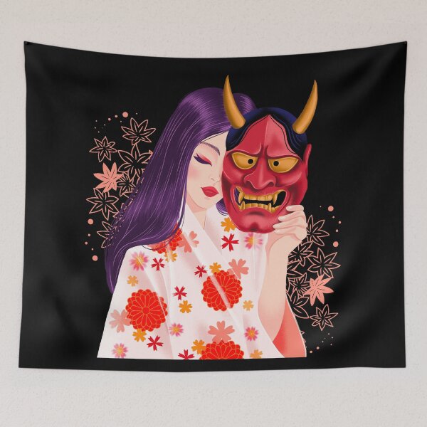 Artikelvorschau, Japanische Geisha-Illustration entworfen und verkauft von Paula Helit.