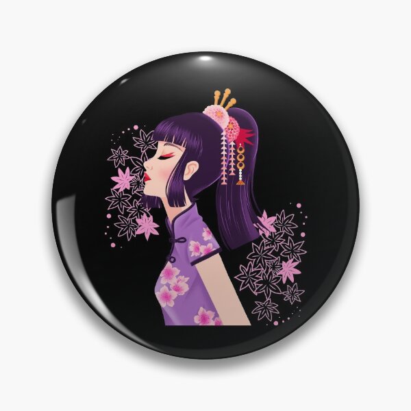 Artikelvorschau, Japanische Geisha-Illustration entworfen und verkauft von Paula Helit.