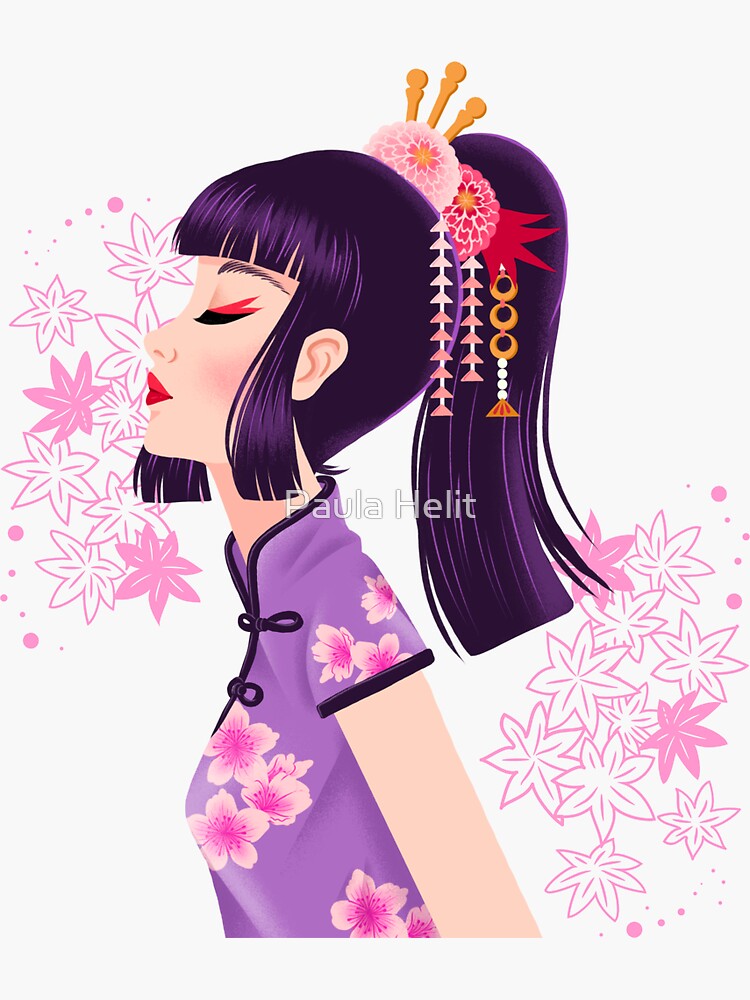 Anime Girl Art Print for Sale by Paula Helit