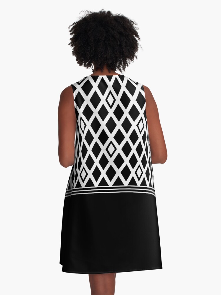 Thumbnail 3 of 4, A-Line Dress, Diamond Decorative 2 designed and sold by Lafara.