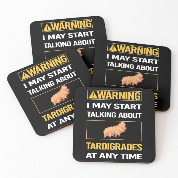 Item preview, Funny Warning Tardigrade Tardigrades Tardigrada Water Bear Bears Waterbear Moss Piglet Piglets designed and sold by ArydeaNoriega.