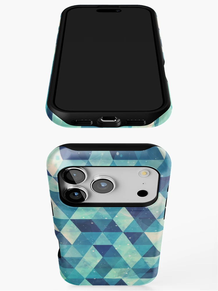 Thumbnail 3 of 4, iPhone Case, Triangles Pattern designed and sold by Studio Vickn.
