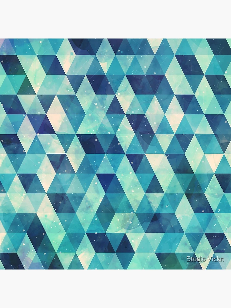 Thumbnail 4 of 4, Clock, Triangles Pattern designed and sold by Studio Vickn.