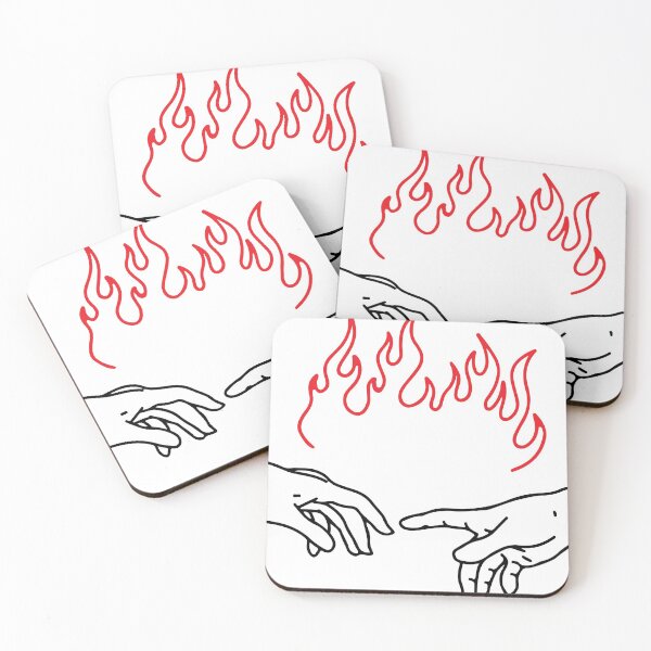 Item preview, hands of Michael Angelo on fire designed and sold by Rwearshop.