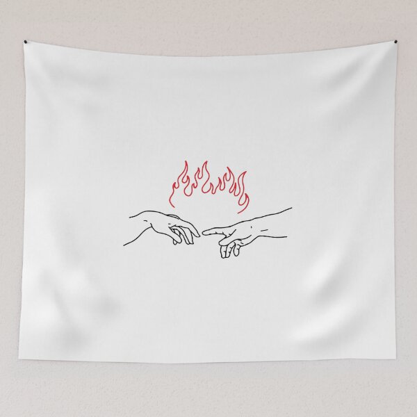 Item preview, hands of Michael Angelo on fire designed and sold by Rwearshop.