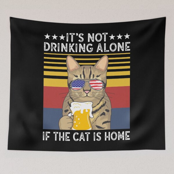 Item preview, Bengal Cat It's Not Drinking Alone If The Cat Is Home designed and sold by hoangminhSHOP.