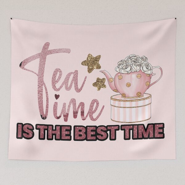 Item preview, Tea time is the best time Sticker  designed and sold by PositiveStudio.