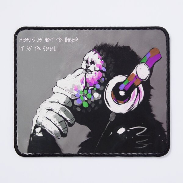 Item preview, Music Is Not To Hear It Is To Feel - Banksy Art & Music Quote designed and sold by CASSNELSON.