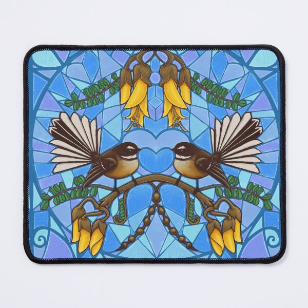 Item preview, Fantail Mosaic Mirror  designed and sold by AprilAppleArt.