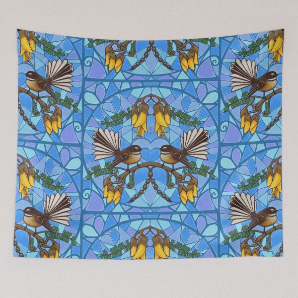 Item preview, Fantail Mosaic Mirror  designed and sold by AprilAppleArt.