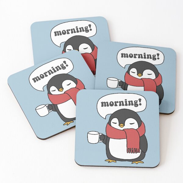 Item preview, Penguin Drinking Coffee designed and sold by Luan Huynh.