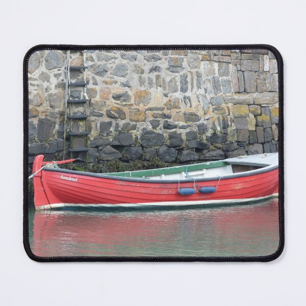 Artikelvorschau, Rotes Boot, Portsoy entworfen und verkauft von Pebbles on the Beach.