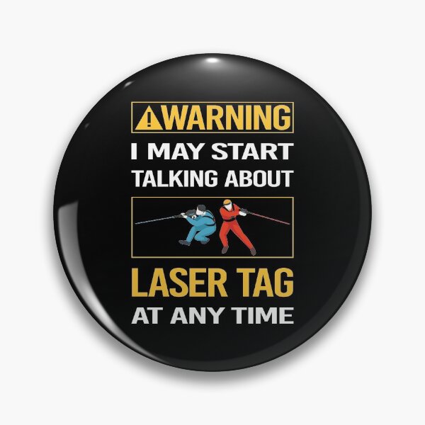 Item preview, Funny Warning Laser Tag designed and sold by FulviaContreras.