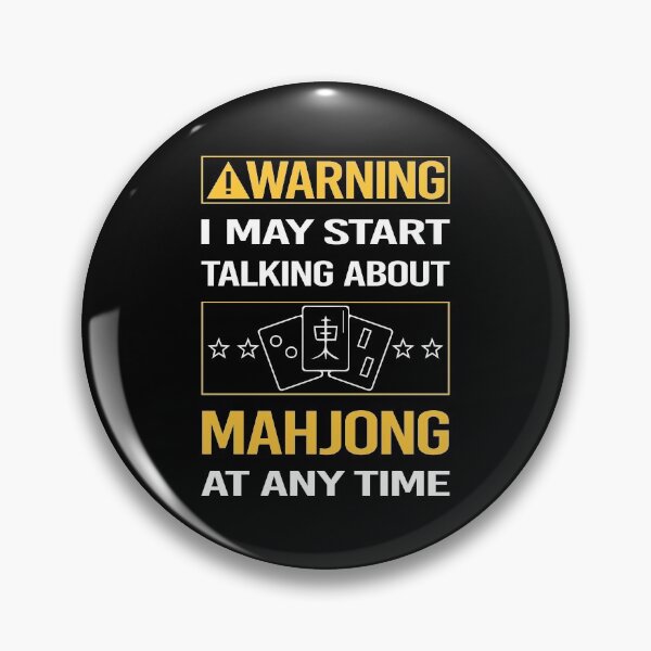 Item preview, Funny Warning Mahjong Majong Mah Jong Mah Jongg designed and sold by FulviaContreras.