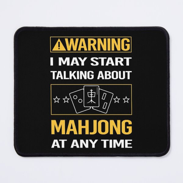 Item preview, Funny Warning Mahjong Majong Mah Jong Mah Jongg designed and sold by FulviaContreras.