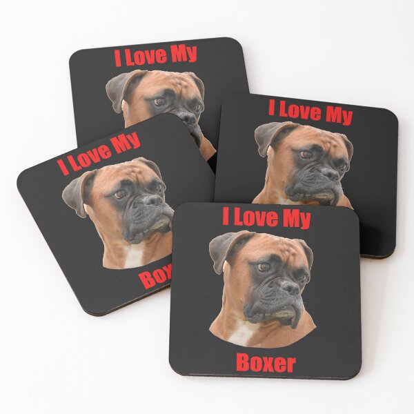 Item preview, I Love My Boxer designed and sold by Edpod.