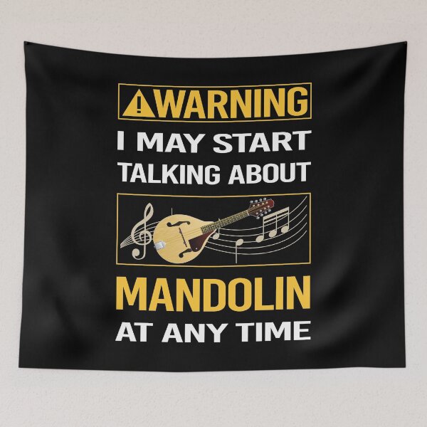 Item preview, Funny Warning Mandolin designed and sold by FulviaContreras.