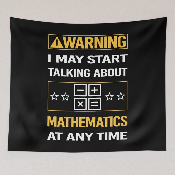 Item preview, Funny Warning Mathematics Math Maths designed and sold by FulviaContreras.