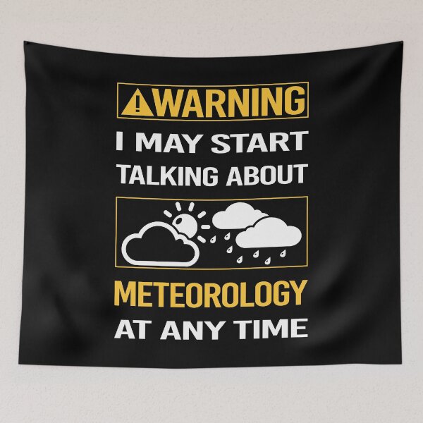 Item preview, Funny Warning Meteorology Meteorologist designed and sold by FulviaContreras.