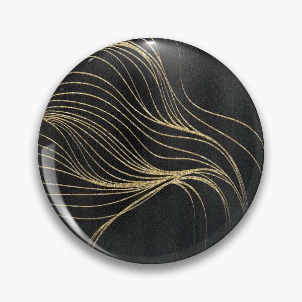 Item preview, Luxury Black Textile Foil Golden Lines designed and sold by Saraartwork.