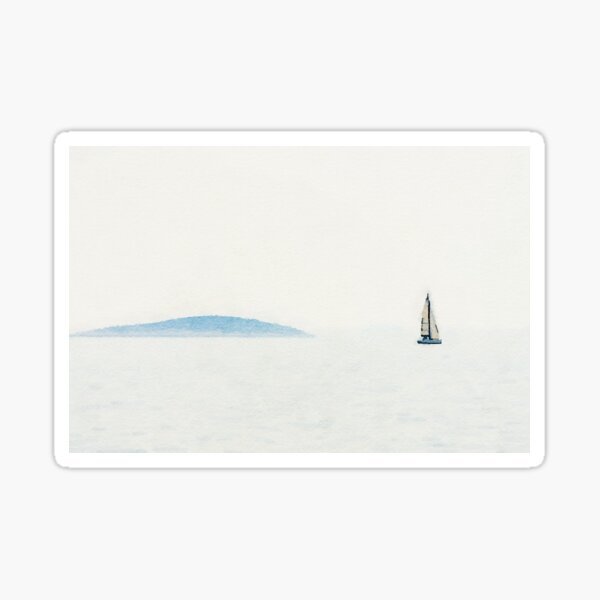 Ship watercolor Sticker