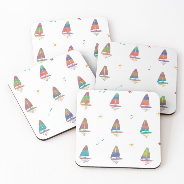 Item preview, Colorful Catamaran Pattern Art designed and sold by jvcoart.