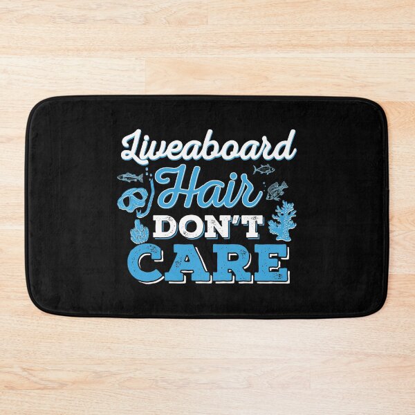 Item preview, Liveaboard Hair Don't Care Scuba Dive Mask Fish designed and sold by StrongShirts.