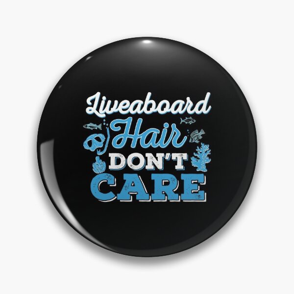 Artikelvorschau, Liveaboard Hair Don't Care Tauchmaske Fisch entworfen und verkauft von StrongShirts.