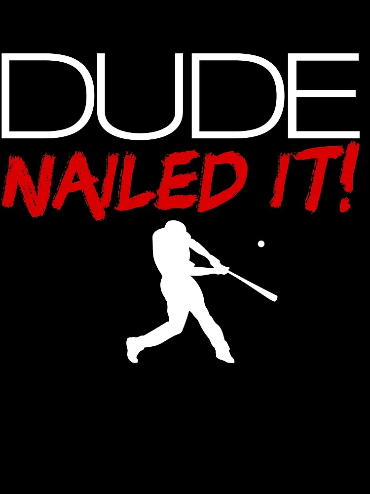 Thumbnail 3 von 3, Tuch, Dude Nailed It Baseball Perfect Men's Baseball Dude Baseball Gear designt und verkauft von DynamicDesign.