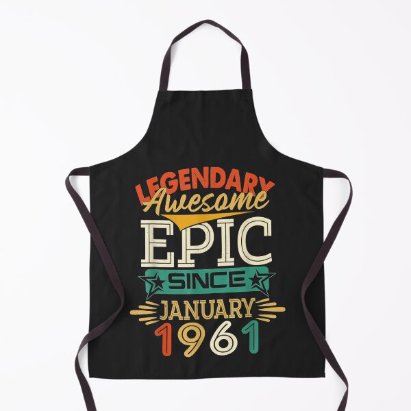 Item preview, Legendary Awesome Epic Since January 1961, 61st Birthday T-Shirt designed and sold by shop luisant.