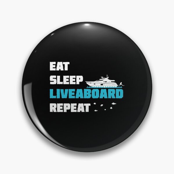 Artikelvorschau, Eat Sleep Liveaboard Repeat Tauchboot Schiffe entworfen und verkauft von StrongShirts.