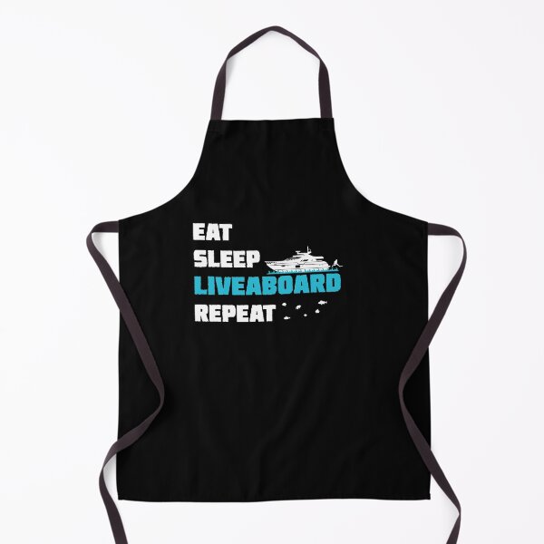 Item preview, Eat Sleep Liveaboard Repeat Scuba Dive Boat Ship designed and sold by StrongShirts.