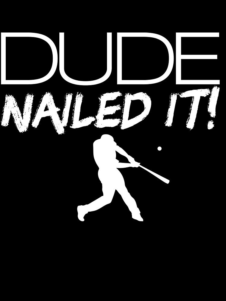 Thumbnail 3 von 3, Tuch, Dude Nailed It Baseball Perfect Men's Baseball Dude Baseball Gear designt und verkauft von DynamicDesign.