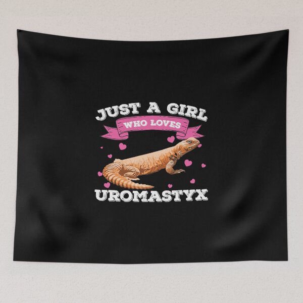 Item preview, Just A Girl Who Loves Uromastyx Pet Agama Dabb Lizard designed and sold by StrongShirts.