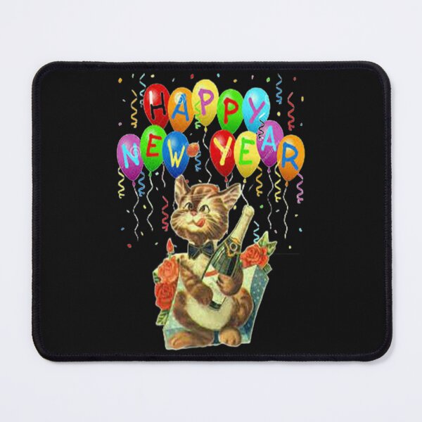 Item preview, Cute Cat Happpy New Year Design, Howdy New Year,New Years Celebration, New Years Eve Countdown designed and sold by Adri Barnard.