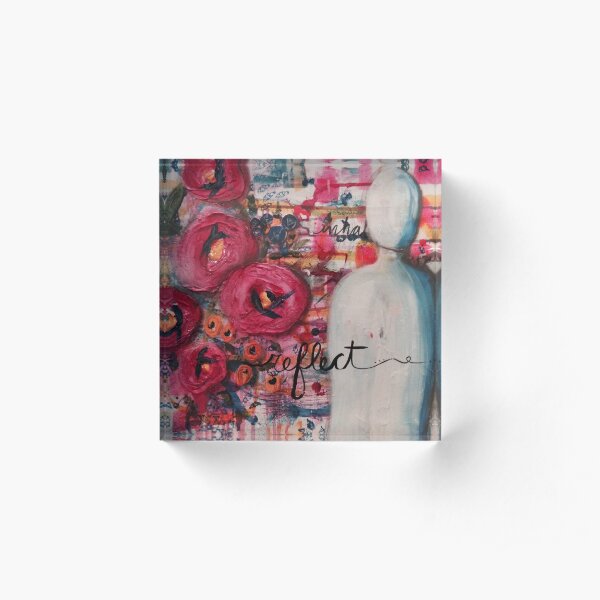 Reflect Florals Acrylic Block