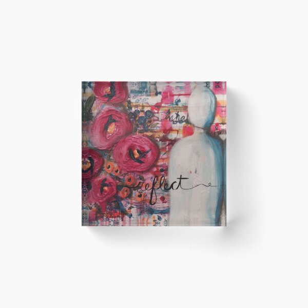 Reflect Florals Acrylic Block