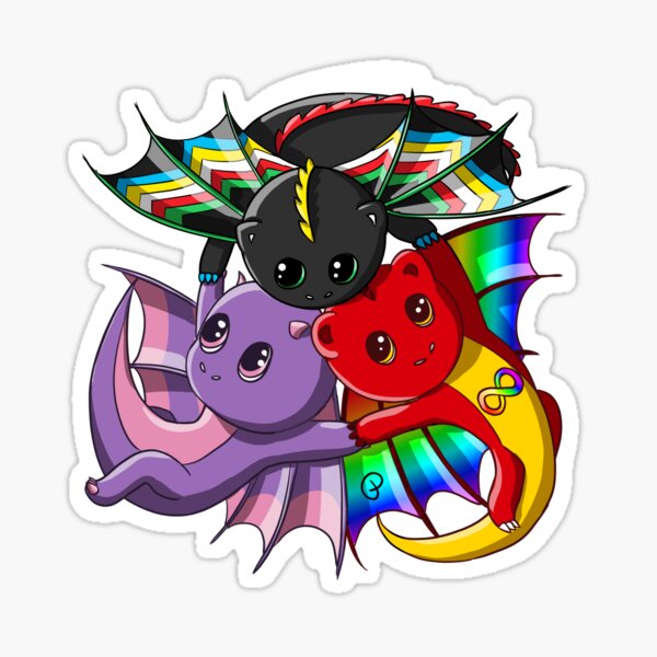 Item preview, Disability Pride Dragons designed and sold by lunariafr.
