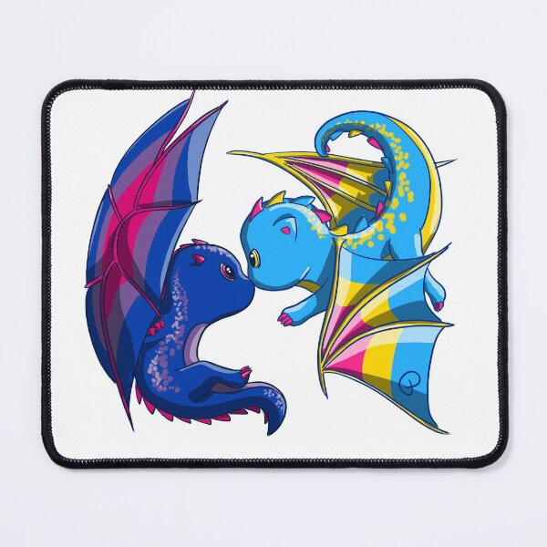 Aperçu de l'œuvre Dragons Bi et Pan Pride créée et vendue par Florilège Art.