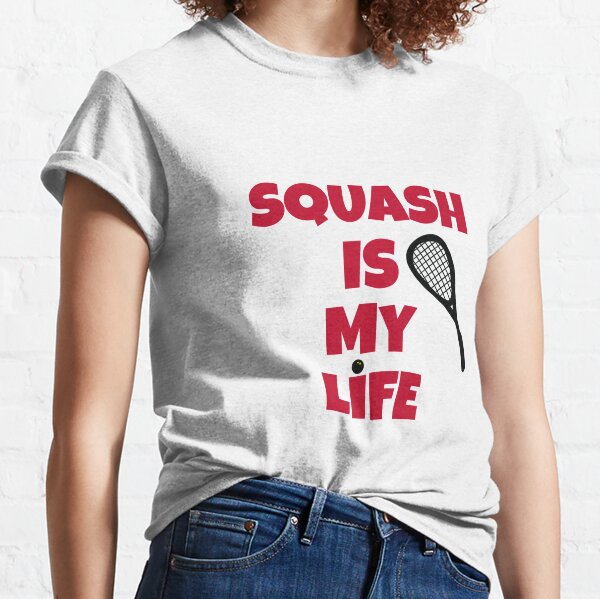 T-shirt Tee Gift 'Keep Calm and Play Squash' Raquetball Player Sport Training 