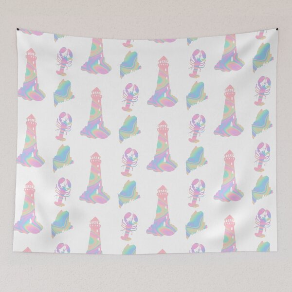 Item preview, Pink Holographic State of Maine Sticker Pack  designed and sold by Dalaura.