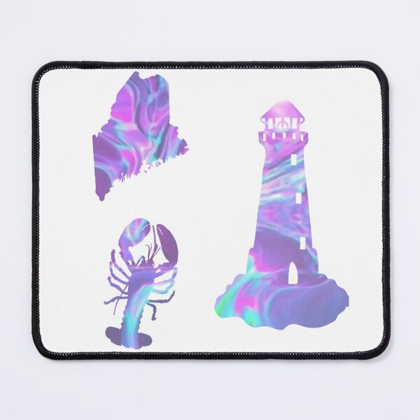 Item preview, Purple Holographic State of Maine Sticker Pack designed and sold by Dalaura.