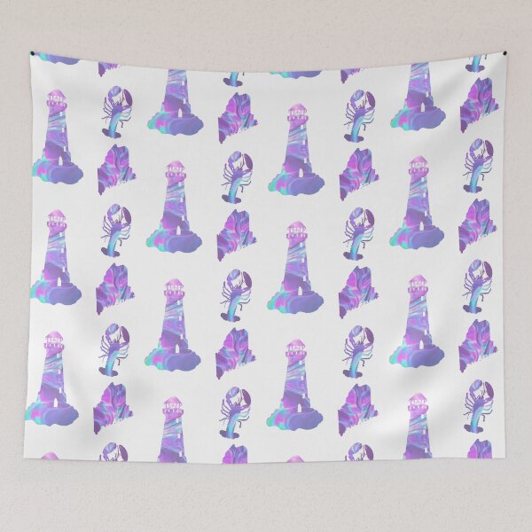 Item preview, Purple Holographic State of Maine Sticker Pack  designed and sold by Dalaura.