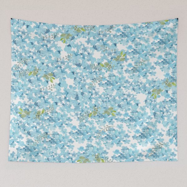 Aperçu de l'œuvre Fleurs de couleur bleu clair créée et vendue par Tshirtstory.