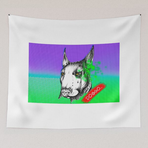 Item preview, Doggo vaperwave designed and sold by JamesSixxASMR.