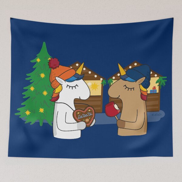 Item preview, Unicorn children on the Christmas market designed and sold by LaDaDi.