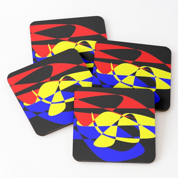 Item preview, Red Yellow Blue Abstract Art 2 designed and sold by hydezero's art.