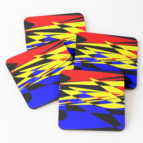 Item preview, Red Yellow Blue Abstract Art designed and sold by HydeZero.